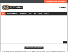 Tablet Screenshot of eastnashvilleselfstorage.com